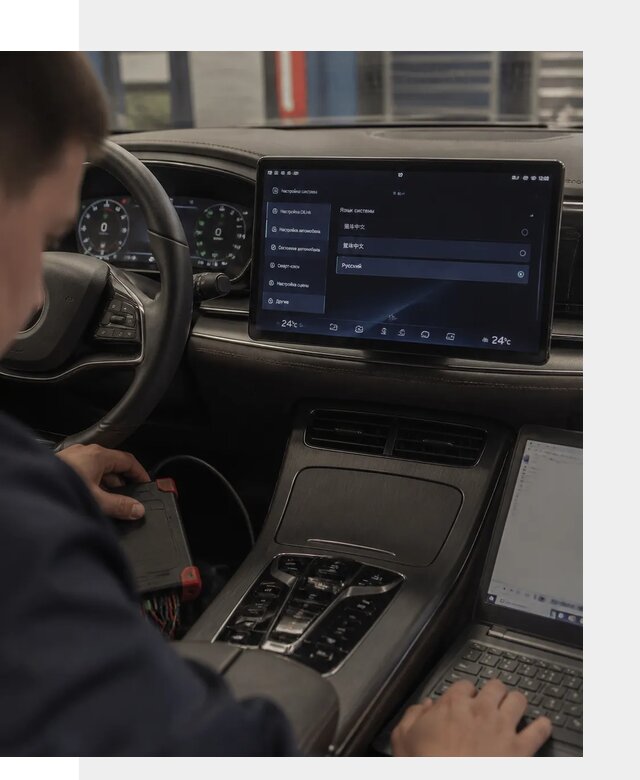 Русификация автомобиля BYD HAN для эксплуатации в Лысьве
